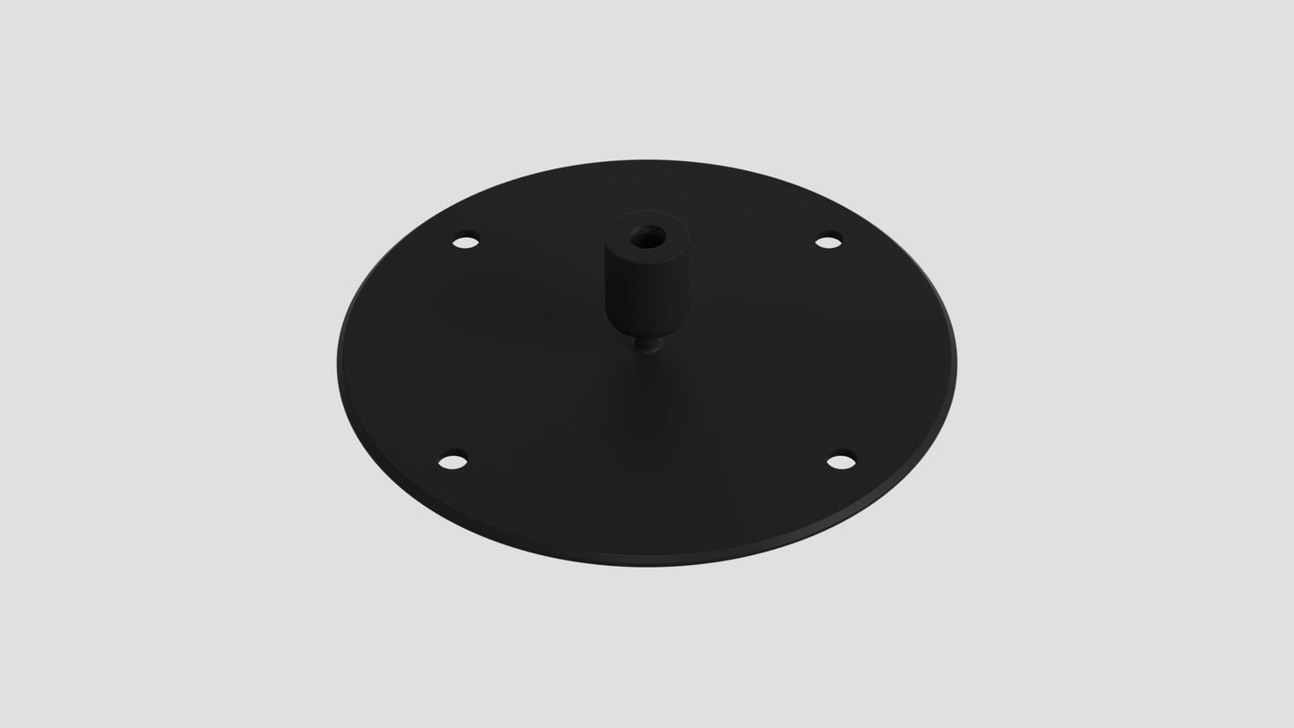 black angled ceiling bracket for cocoon aeris