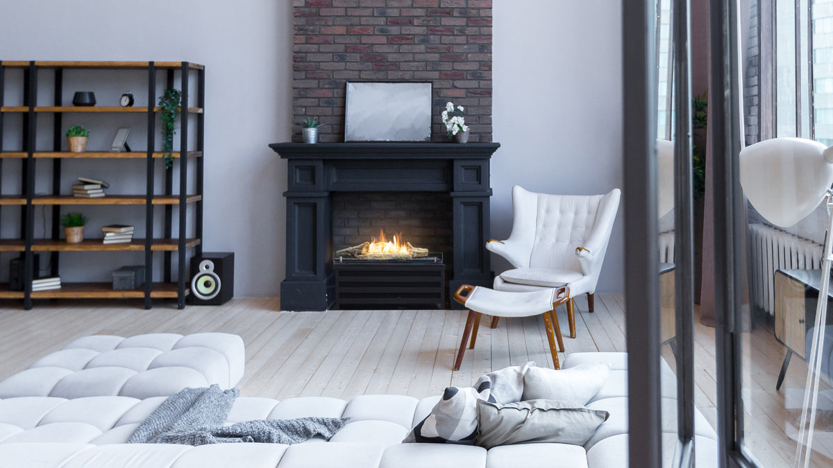 BASKET FIRE LOGS Automatic Ethanol Fireplace