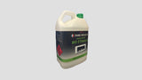 Bio ethanol container on a gray background