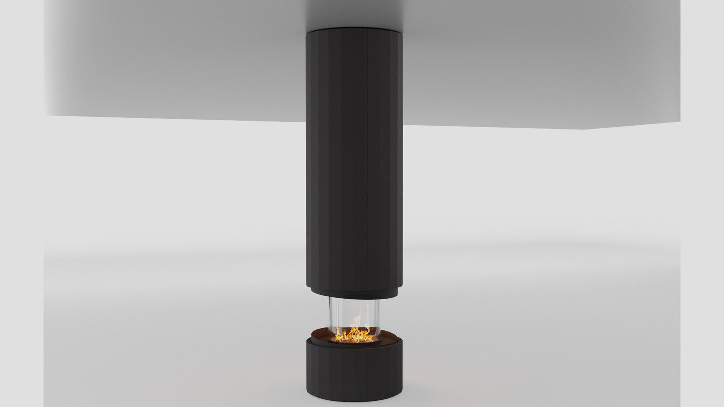 PILLAR SUSPENDED FIREPLACE