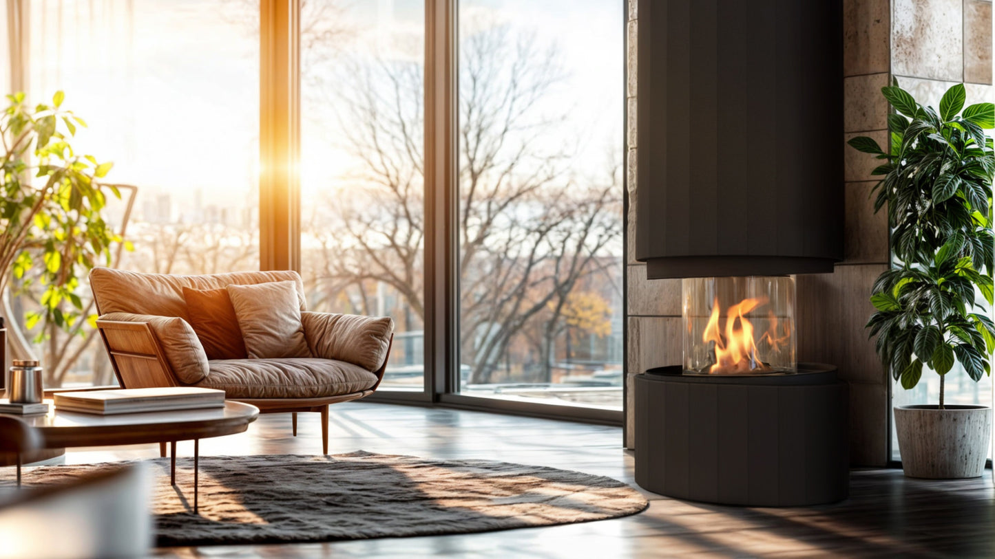 PILLAR SUSPENDED FIREPLACE