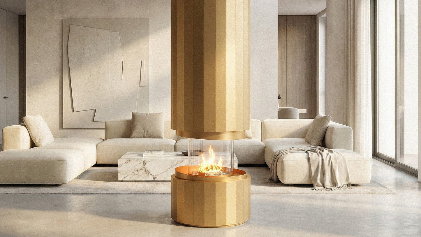PILLAR SUSPENDED FIREPLACE