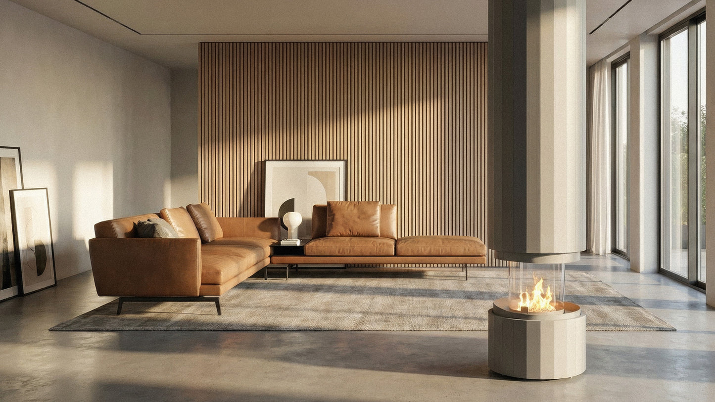 PILLAR SUSPENDED FIREPLACE