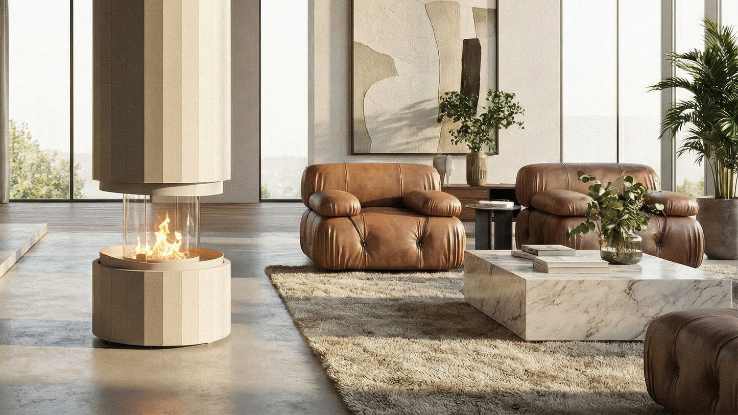 PILLAR SUSPENDED FIREPLACE