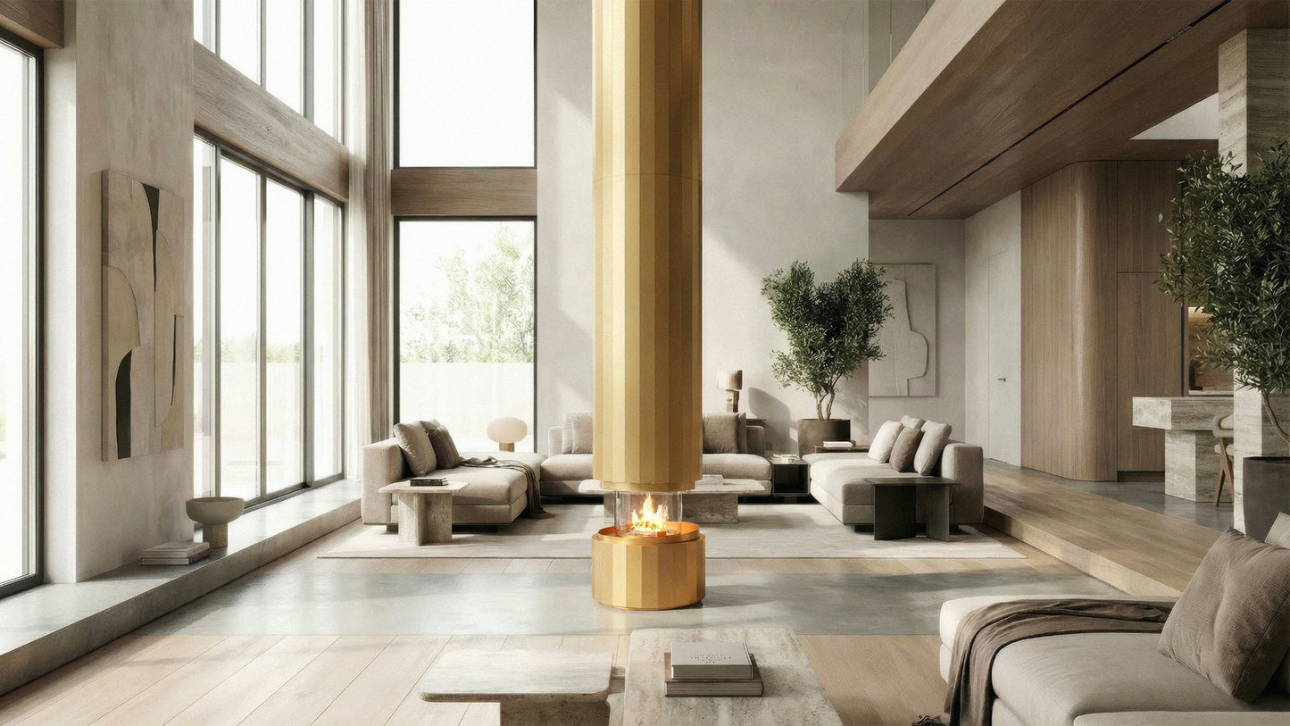 PILLAR SUSPENDED FIREPLACE