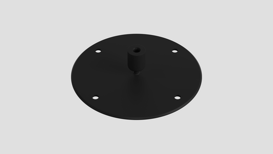 black angled ceiling bracket for cocoon aeris