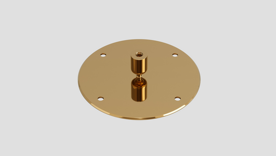 brass angled ceiling bracket for cocoon aeris