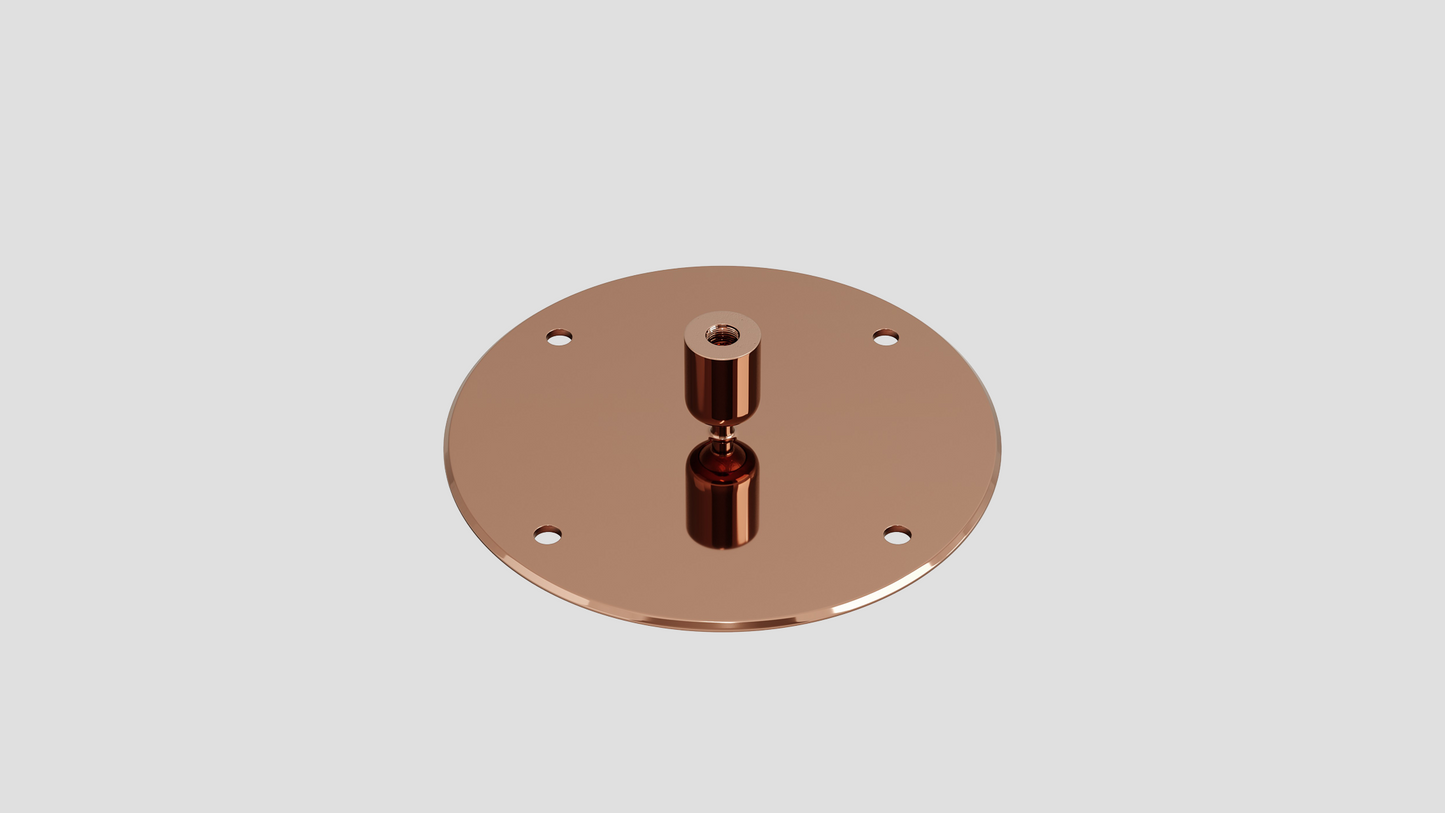copper angled ceiling bracket for cocoon aeris