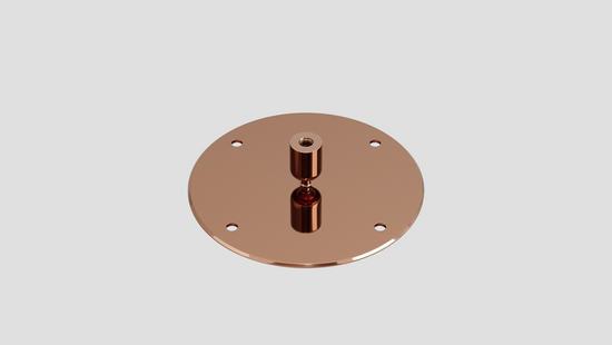 copper angled ceiling bracket for cocoon aeris