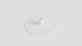 white angled ceiling bracket for cocoon aeris