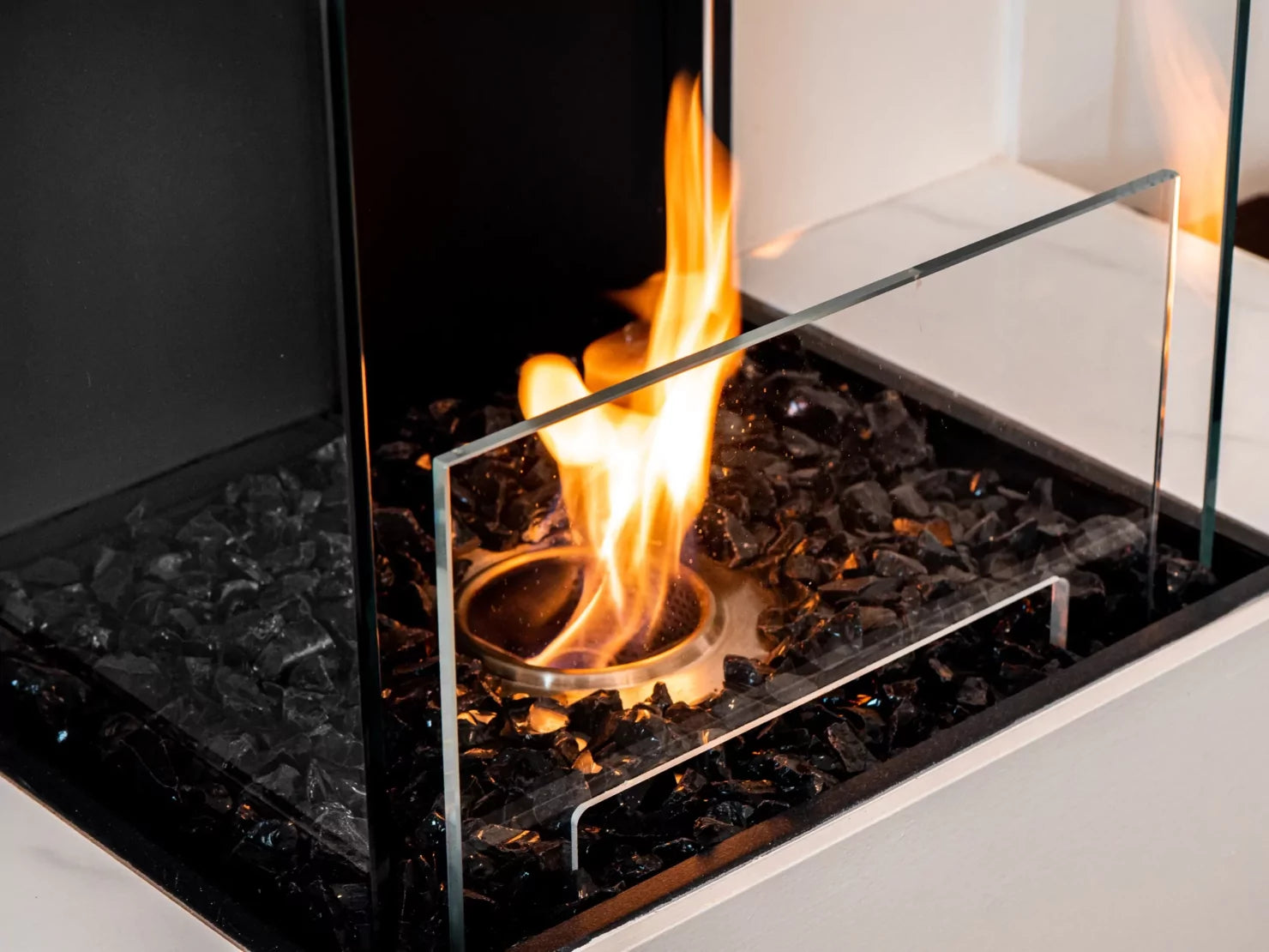 BLACK CHARCOAL GLASS