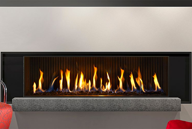 Naked Flame Gas Fireplaces NZ - Kalfire - Modern Linear Flames