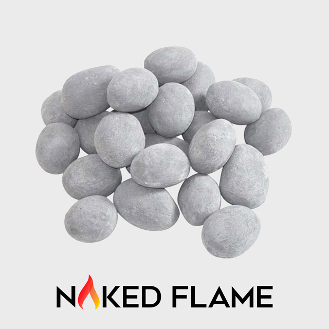 NZ Bioethanol Naked Flame - Grey Decorative Fireplace Stones