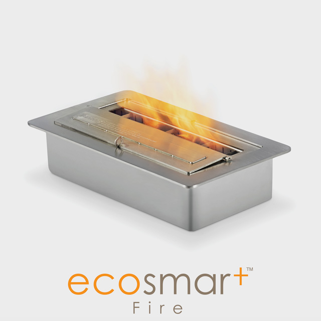 NZ Bioethanol Naked Flame - Short Rectangle Fireplace Burner