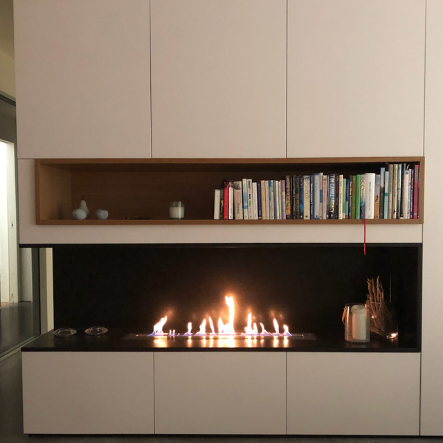 Bioethanol Fireplace Auckland - Burner Inserts Icon Fires Slimline 1100