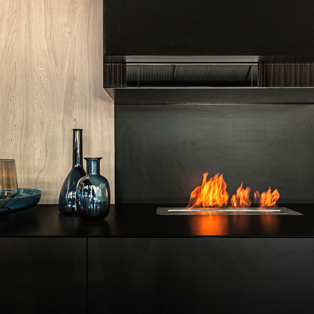 Bioethanol Fireplace Auckland - Burner Inserts Icon Fires Slimline 500