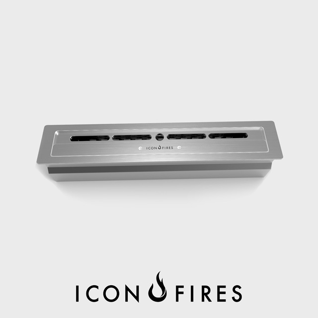 NZ Bioethanol Naked Flame - Stainless Steel Linear Fireplace Burner Insert