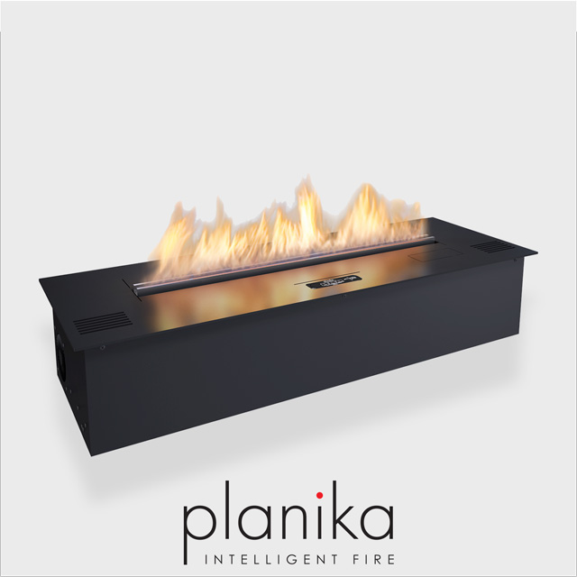 NZ Bioethanol Naked Flame - Black Automatic Fireplace Burner Insert