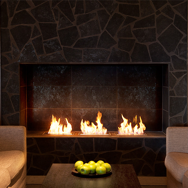 Fireplace Burner Insert Modern Eco Bioethanol Fires Naked Flame Nz
