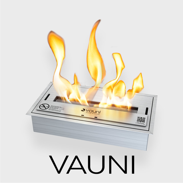 Biofuel Fireplaces NZ - Burner Inserts Vauni CI Wide