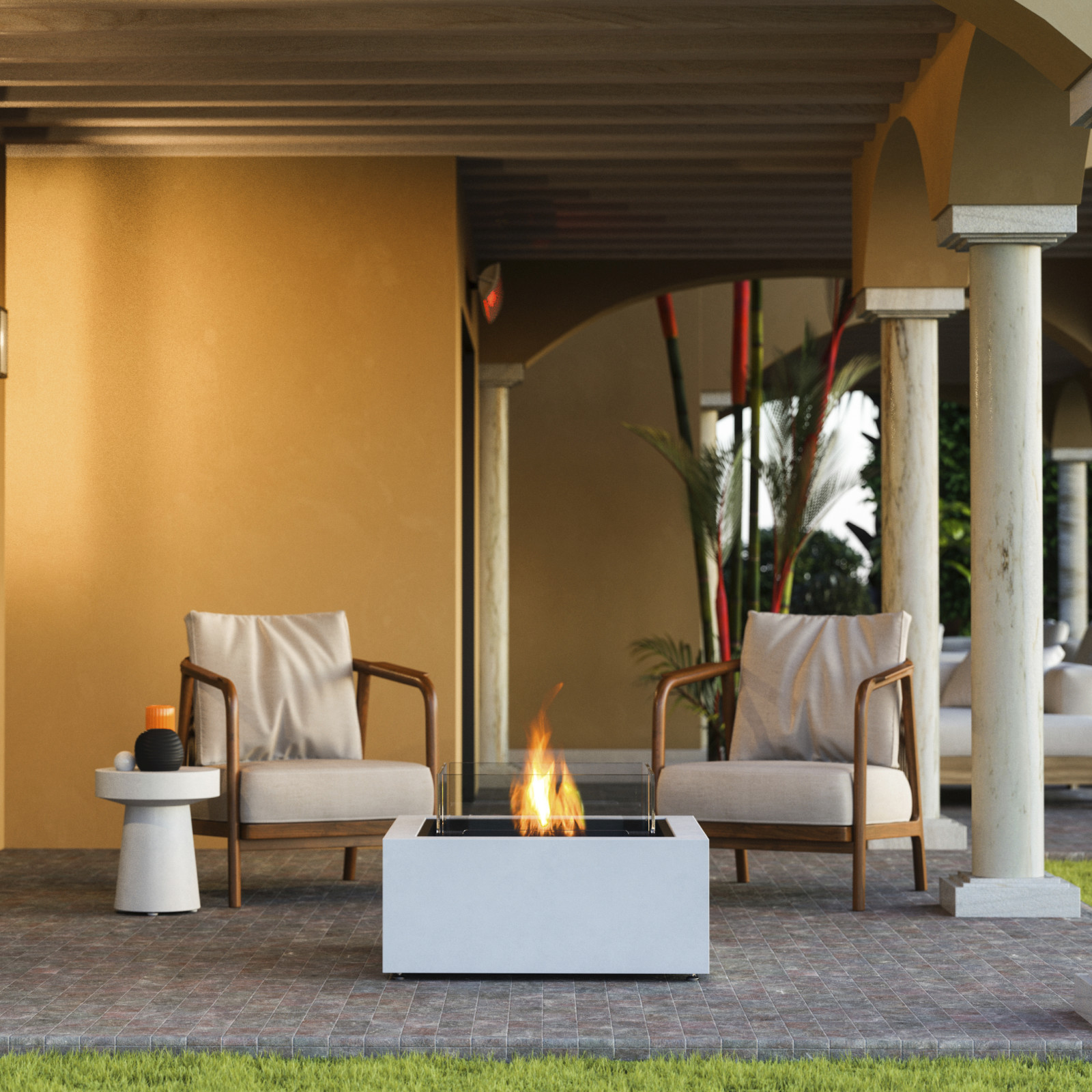 Outdoor Fire Pits Modern Eco Bioethanol Fires Naked Flame NZ