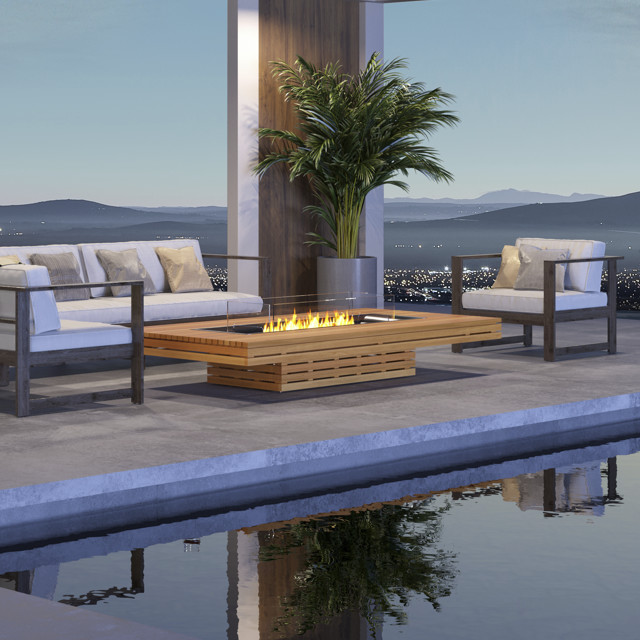 Outdoor Fires Auckland - Fire Pit EcoSmart Gin 90 Low