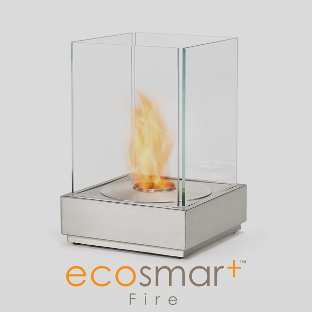 Ecosmart Mini T Fire Pits Fireplace, Square Table Top Fire Pit