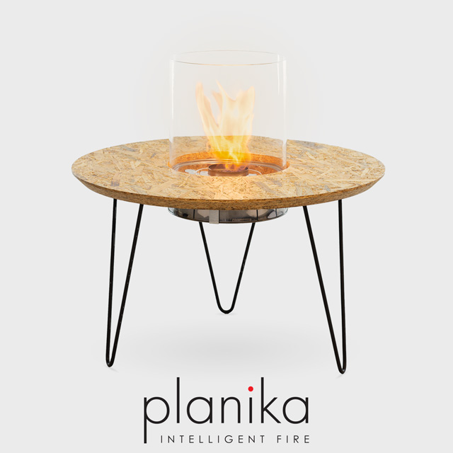 Biofuel Fireplaces NZ - Fire Pit Planika Fire Table Round