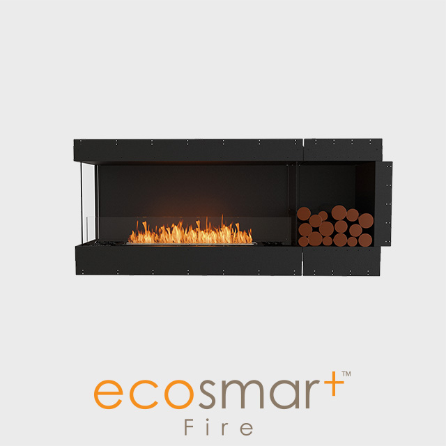 Biofuel Fireplaces NZ - Fireboxes EcoSmart Flex Left Corner