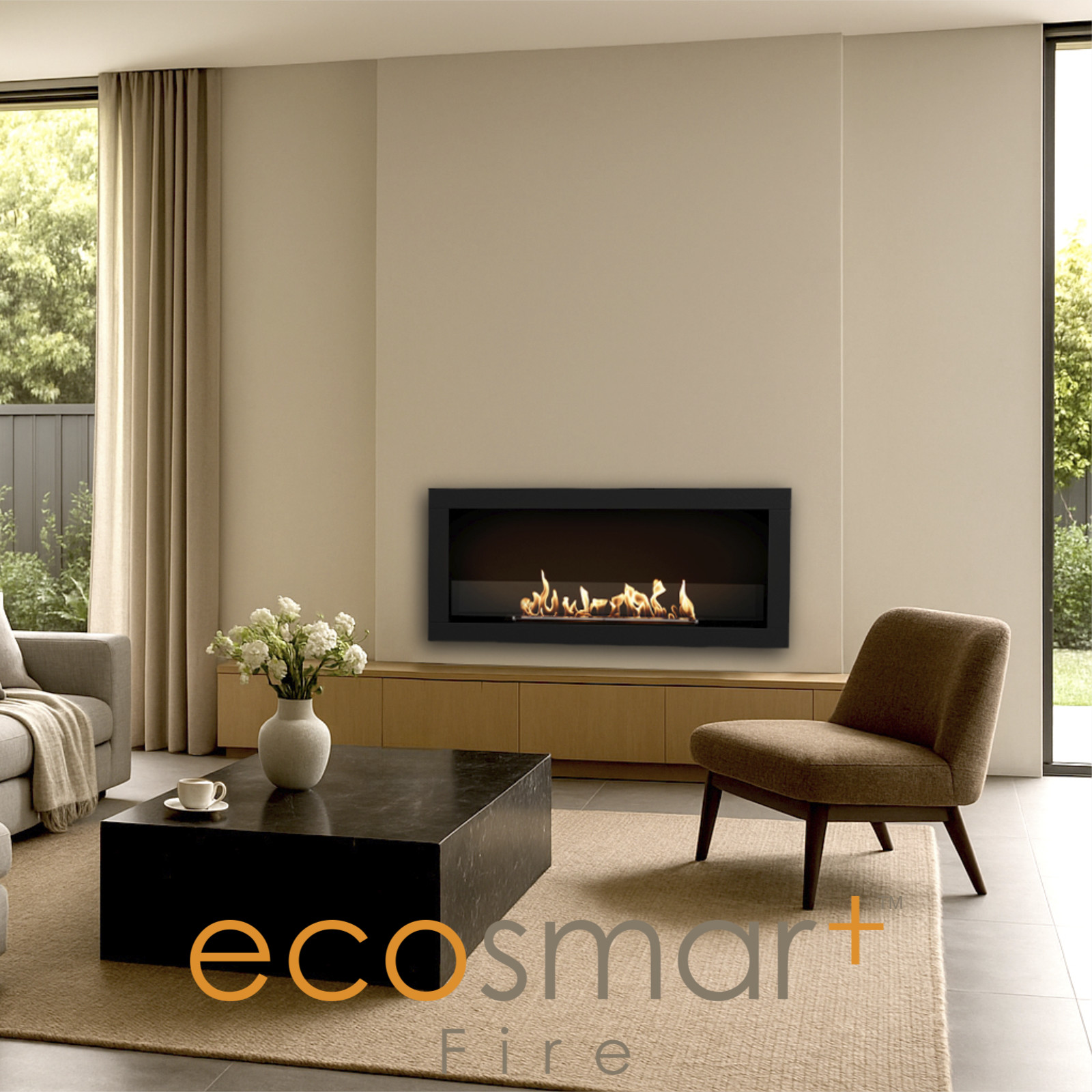 EcoSmart Frame 1000SS | Fireboxes | Fireplace | Naked Flame NZ