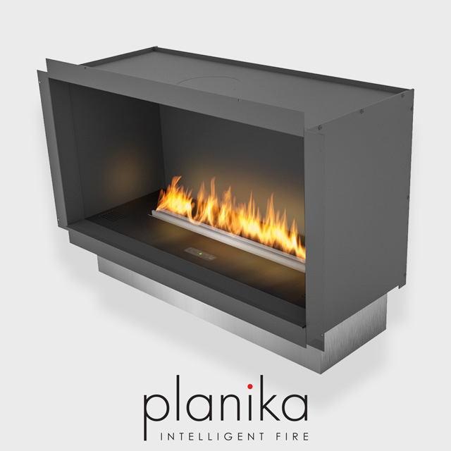 NZ Bioethanol Naked Flame - Black Automatic Fireplace Firebox