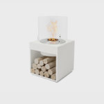 White with Stainless Steel Burner