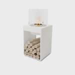 White with Stainless Steel Burner