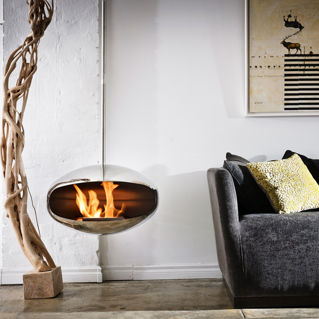 Bioethanol Fireplace Auckland - Suspended Cocoon Fires Aeris