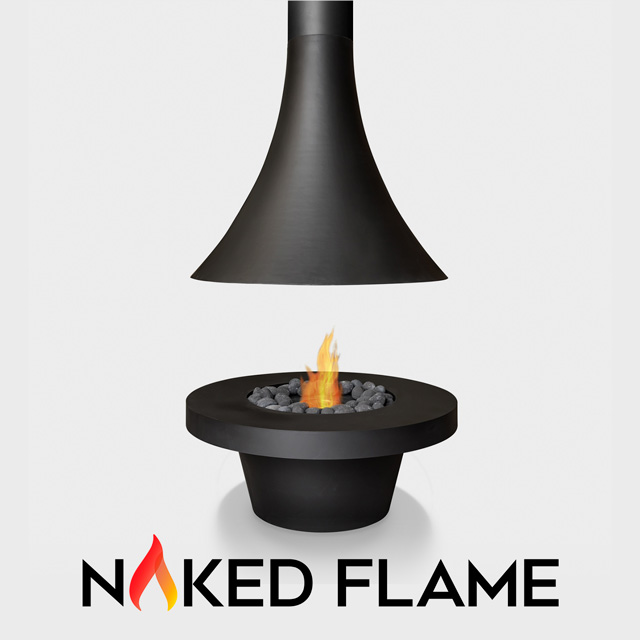 Biofuel Fireplaces NZ - Suspended Naked Flame Cone