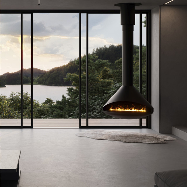 Bioethanol Fireplace Auckland - Suspended Naked Flame Orbit
